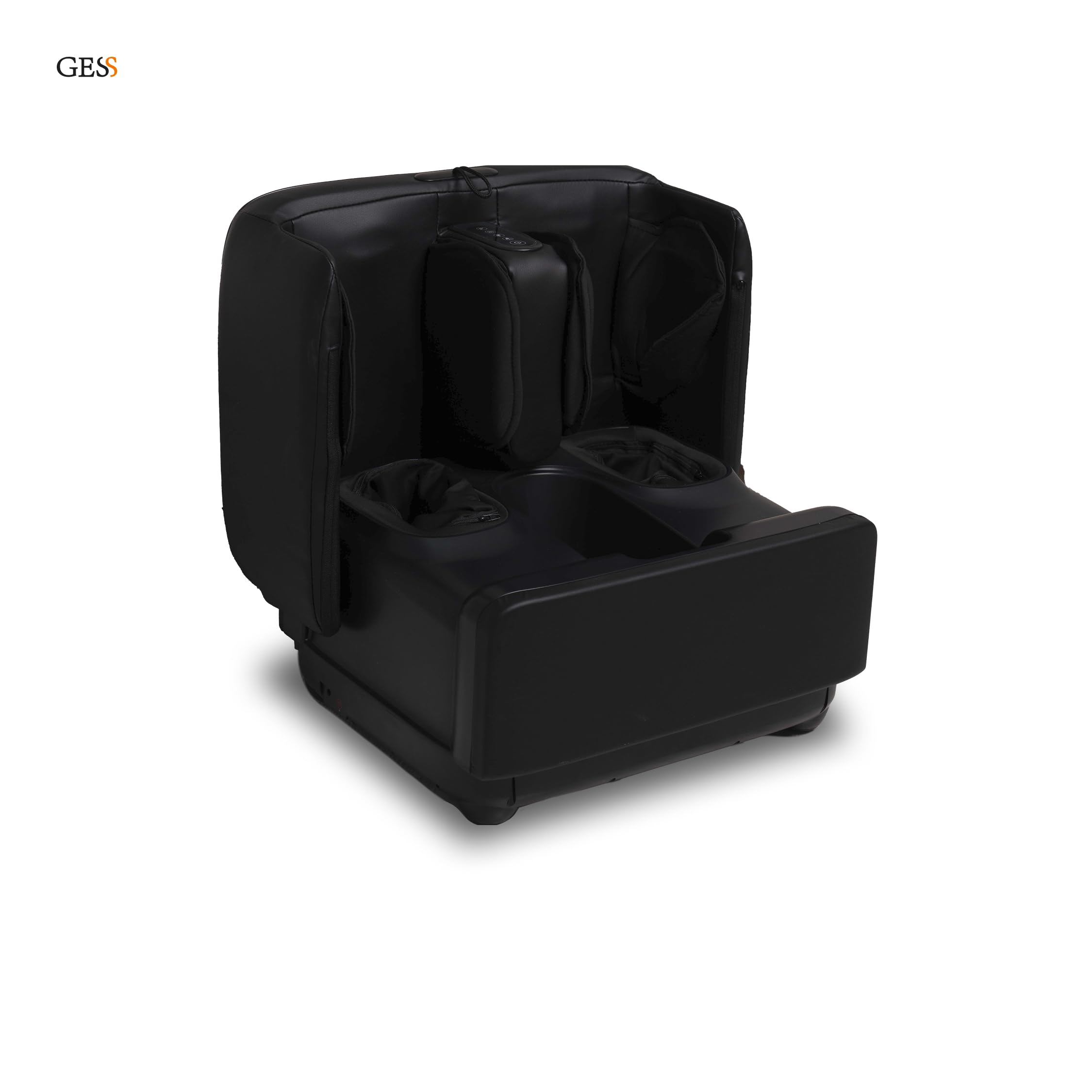 GESS PUF 3-in-1 Fußmassagegerät Shiatsu Wärme Schwarz