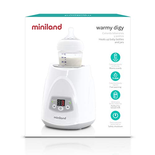 Miniland Nutrition Warmy Digy 89204 Flaschenwärmer weiß Dampf