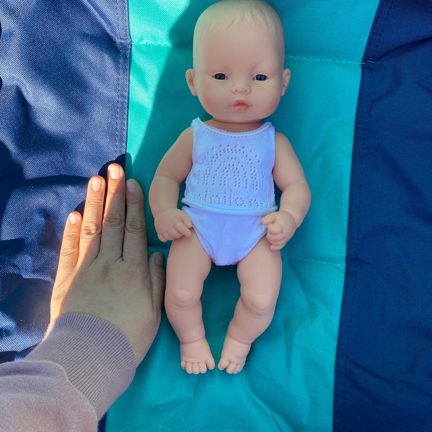 Miniland Dolls Babypuppe Junge 32 cm asiatisch Vinyl Unterwäsche