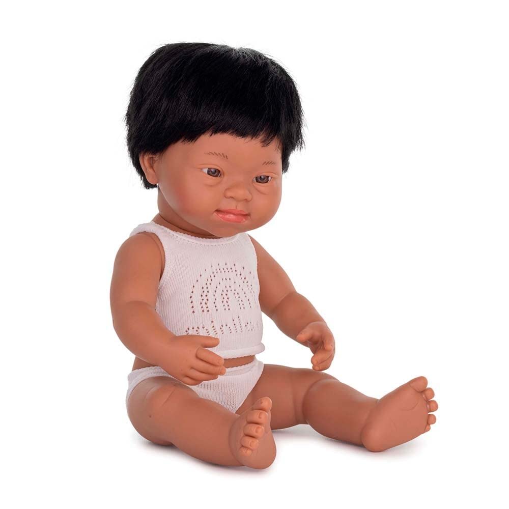 Miniland Dolls 31267 Babypuppe Junge 38 cm Down Syndrom