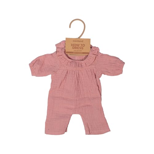 Miniland Dolls Puppenkleidung 38 cm Pyjama Mütze Rosa