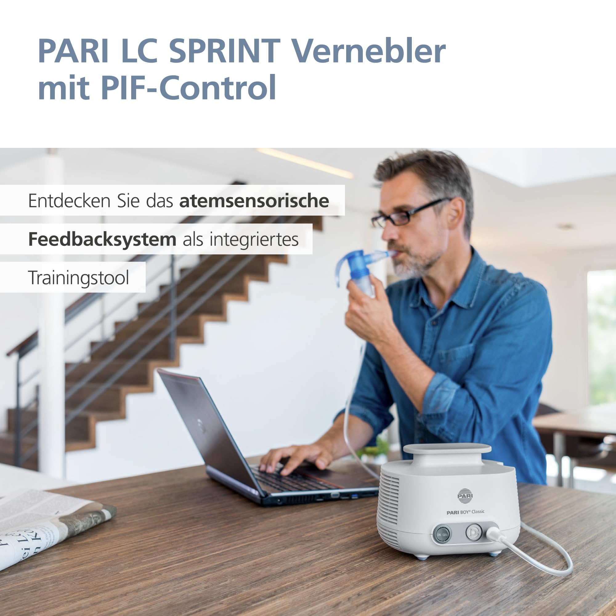 PARI BOY Classic Inhalationsgerät ab 4 Jahren mit Vernebler