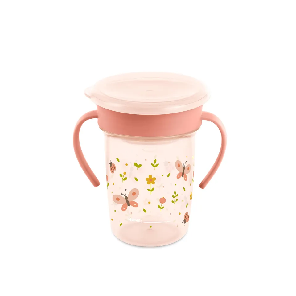 Miniland Sippy Cup 360 Butterfly Lernbecher 270 ml auslaufsicher