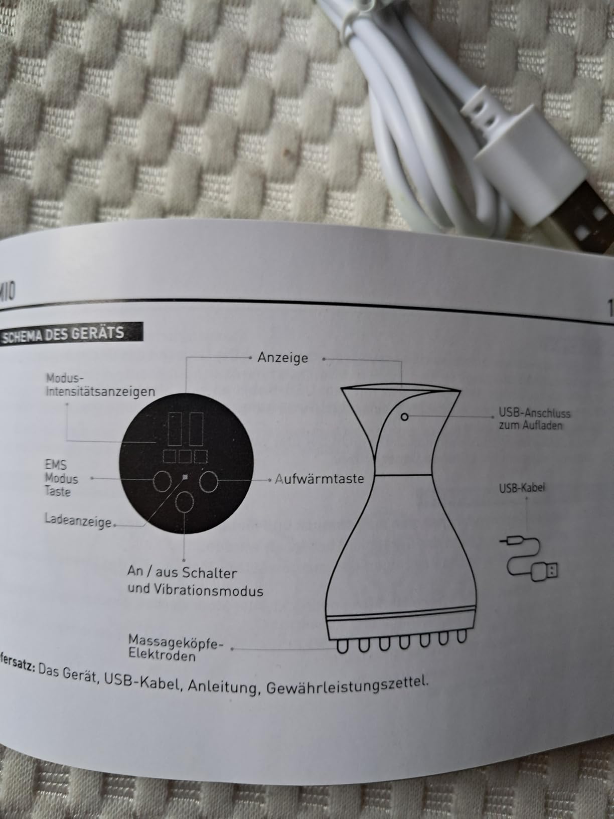GESS 3in1 Anti-Cellulite Massagegerät EMS mit Infrarot und Vibration