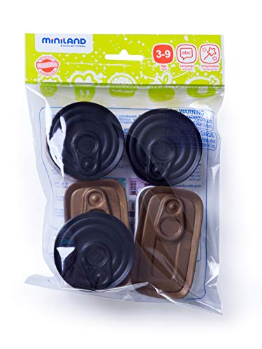 Miniland Nutrition 30592 Konserven Spielzeugessen 5 Teile Fischdosen