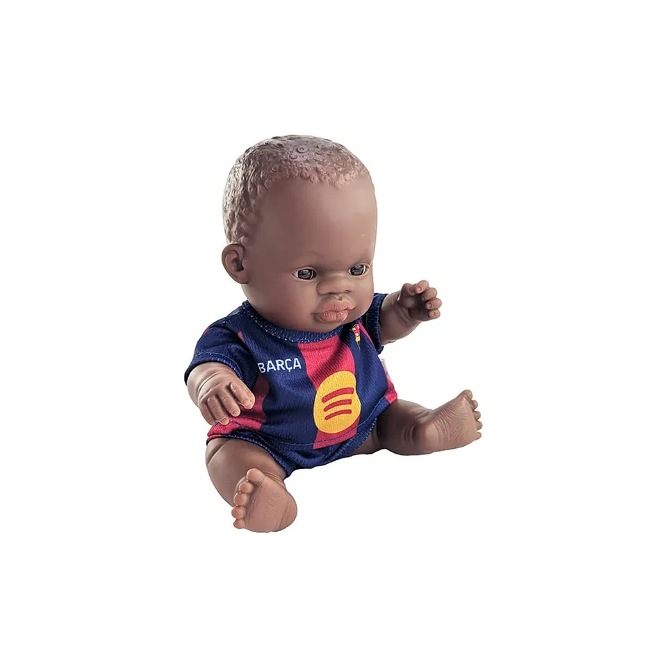 Miniland FC Barcelona Puppe 21 cm Afrikanisch blaugrana Trikot