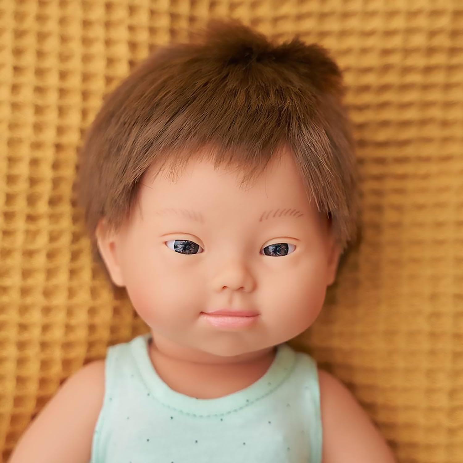 Miniland Dolls 31170 Babypuppe 38cm Junge Down Syndrom