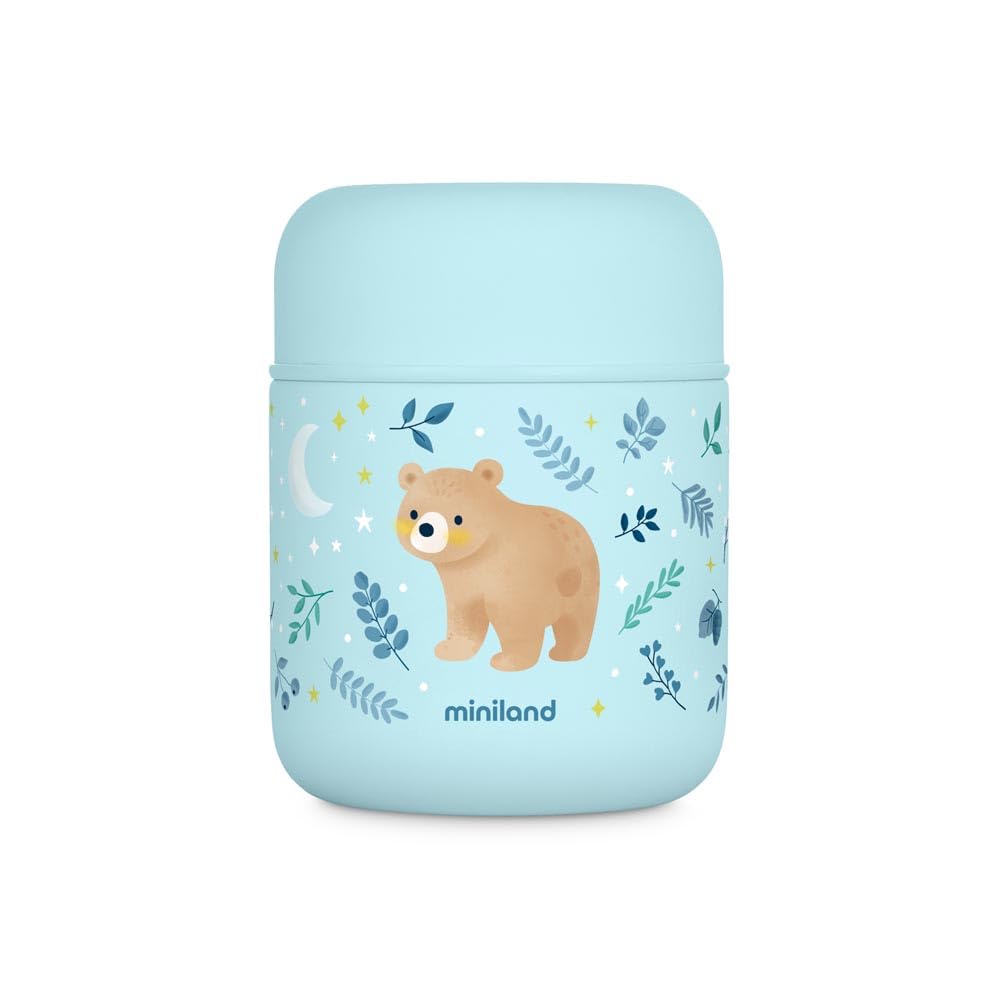 Miniland Thermy Speisebehälter 280 ml Blau Bear auslaufsicher