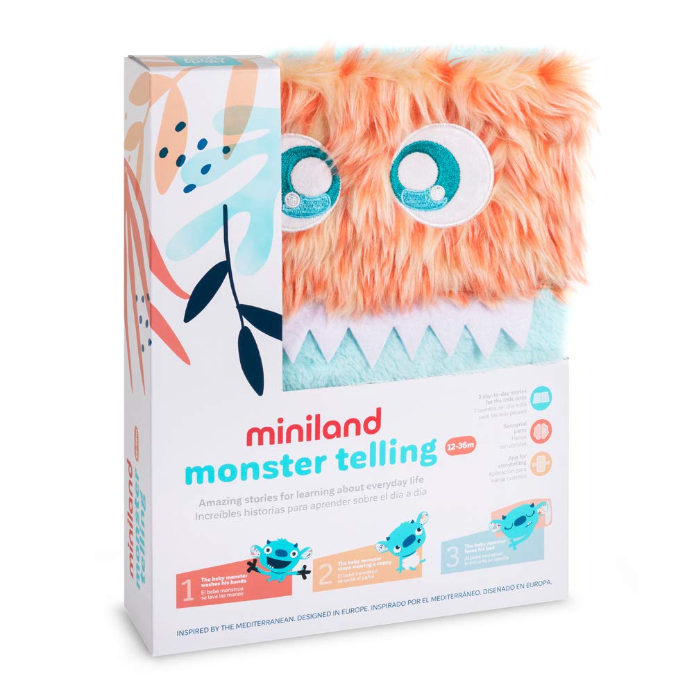 Miniland Monster Telling Stoffbuch mit Grow&Fun App