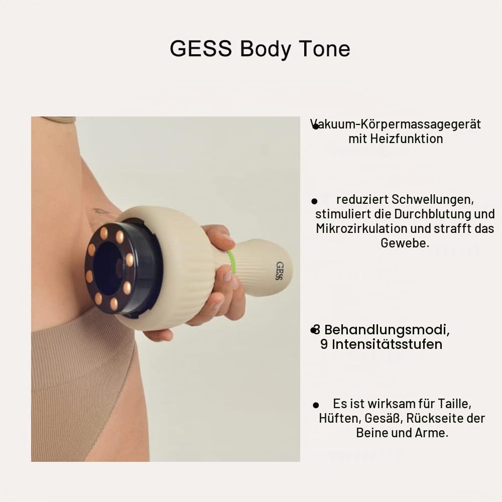 GESS Body Tonus Schröpfgerät elektrisch Vakuum Massagegerät 9 Stufen