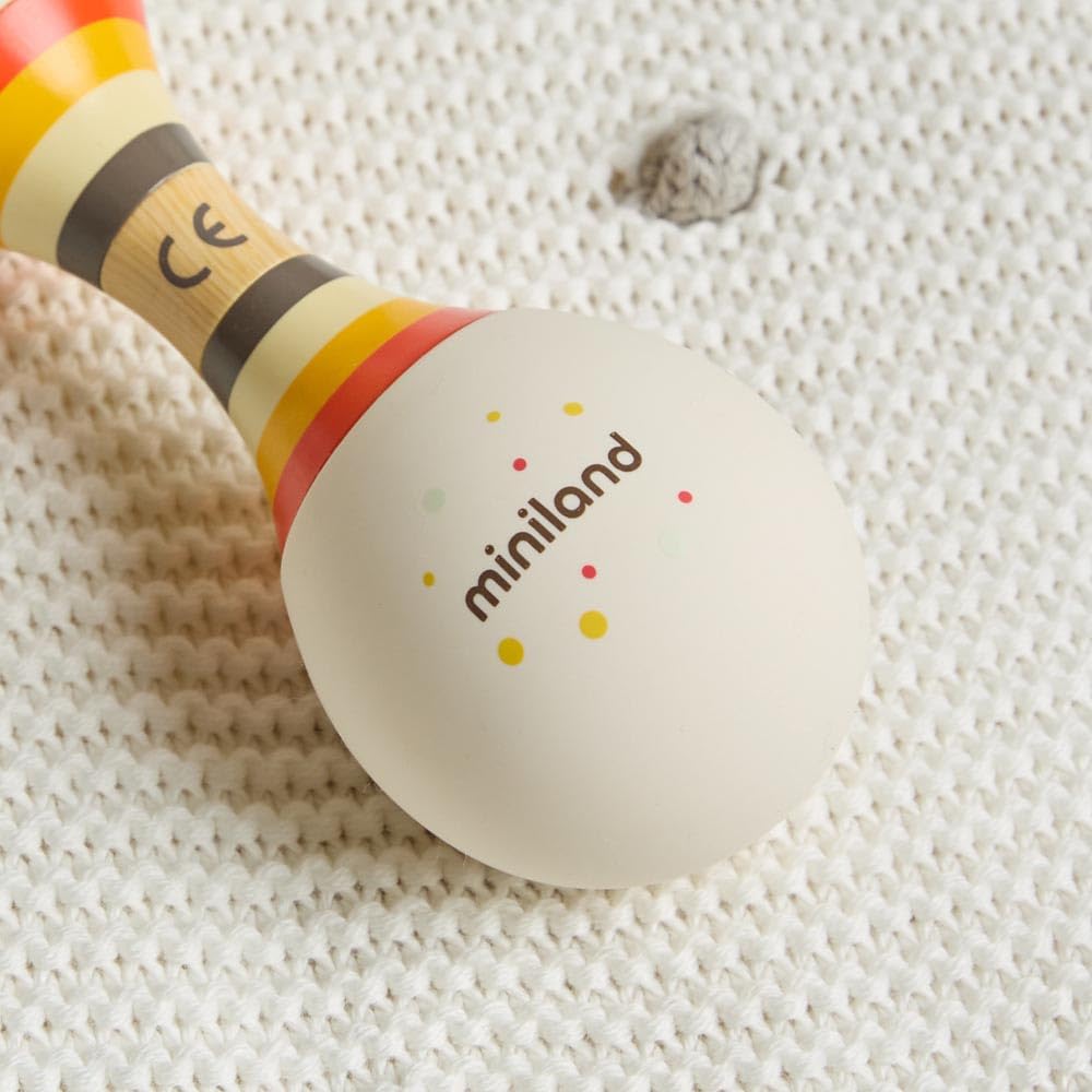 Miniland Soft Duo Rattle Baby Rassel Silikon ab 0 Monaten