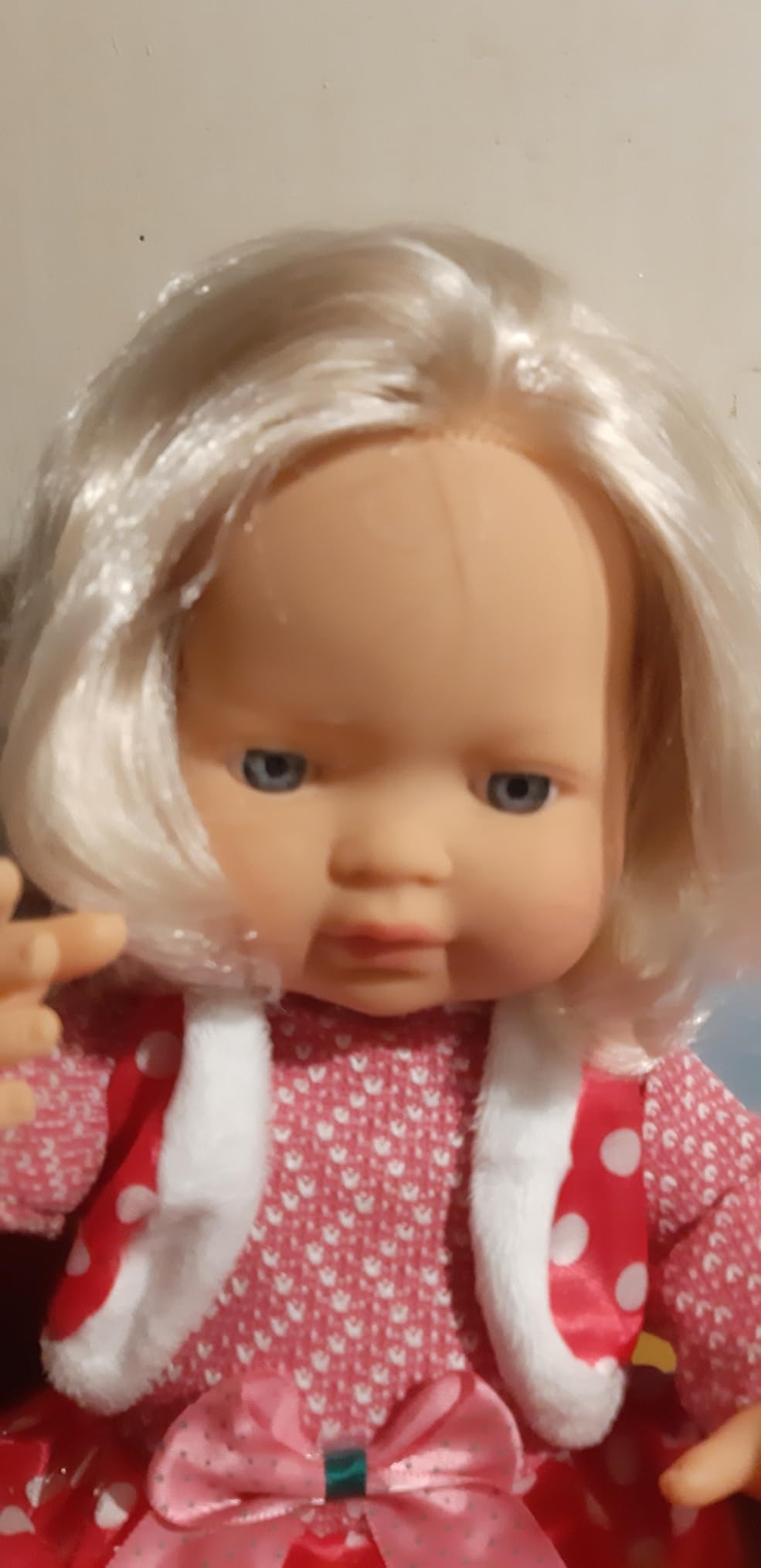 Miniland Babypuppe europäisches Mädchen 38cm Vinyl
