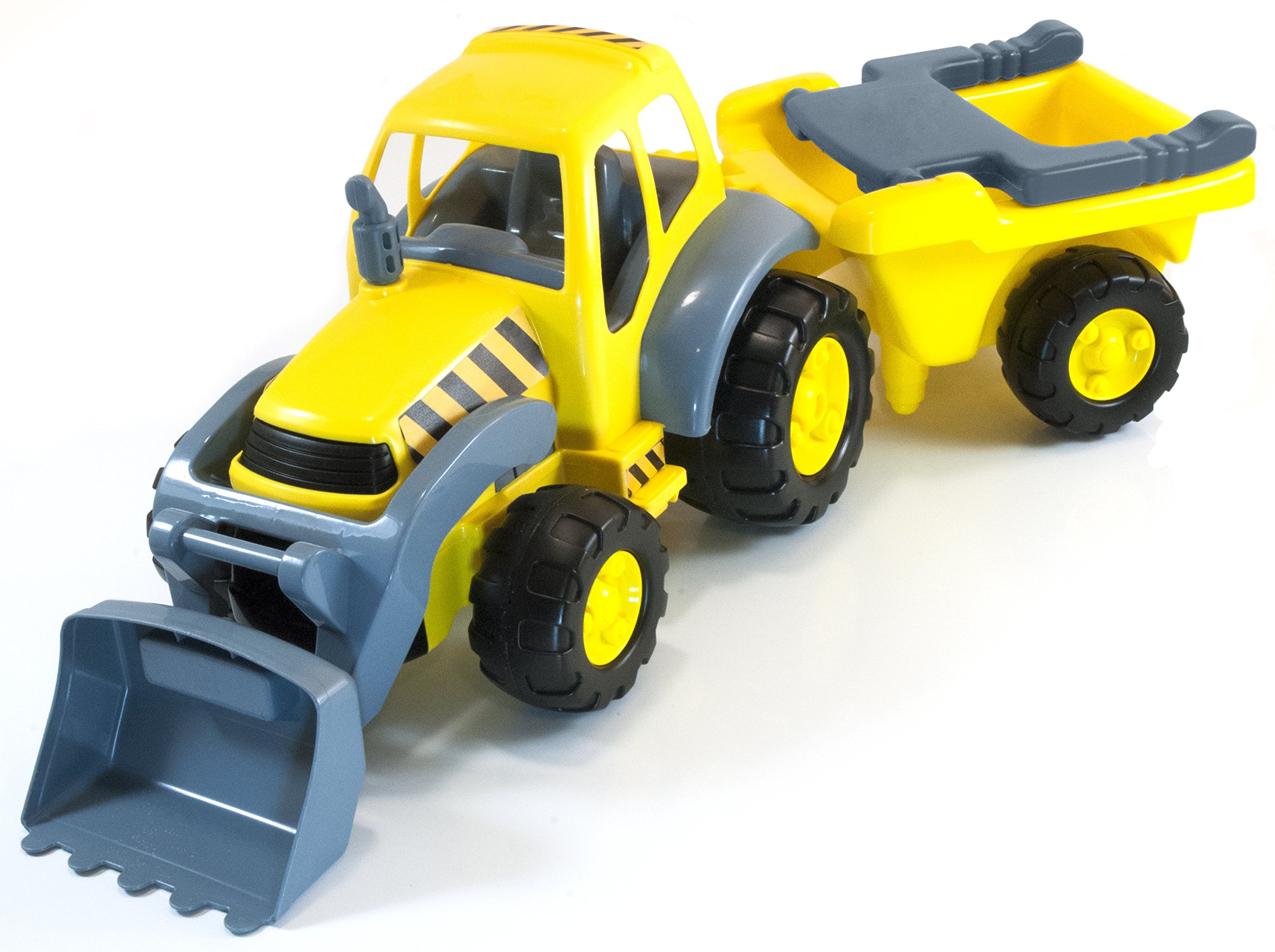 Miniland Cars Super Traktor 45153 Spielfahrzeug mit Anhänger 83cm