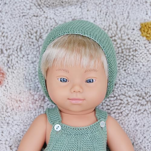 Miniland Dolls Babypuppe Junge Down Syndrom 38cm Vinyl europäisch