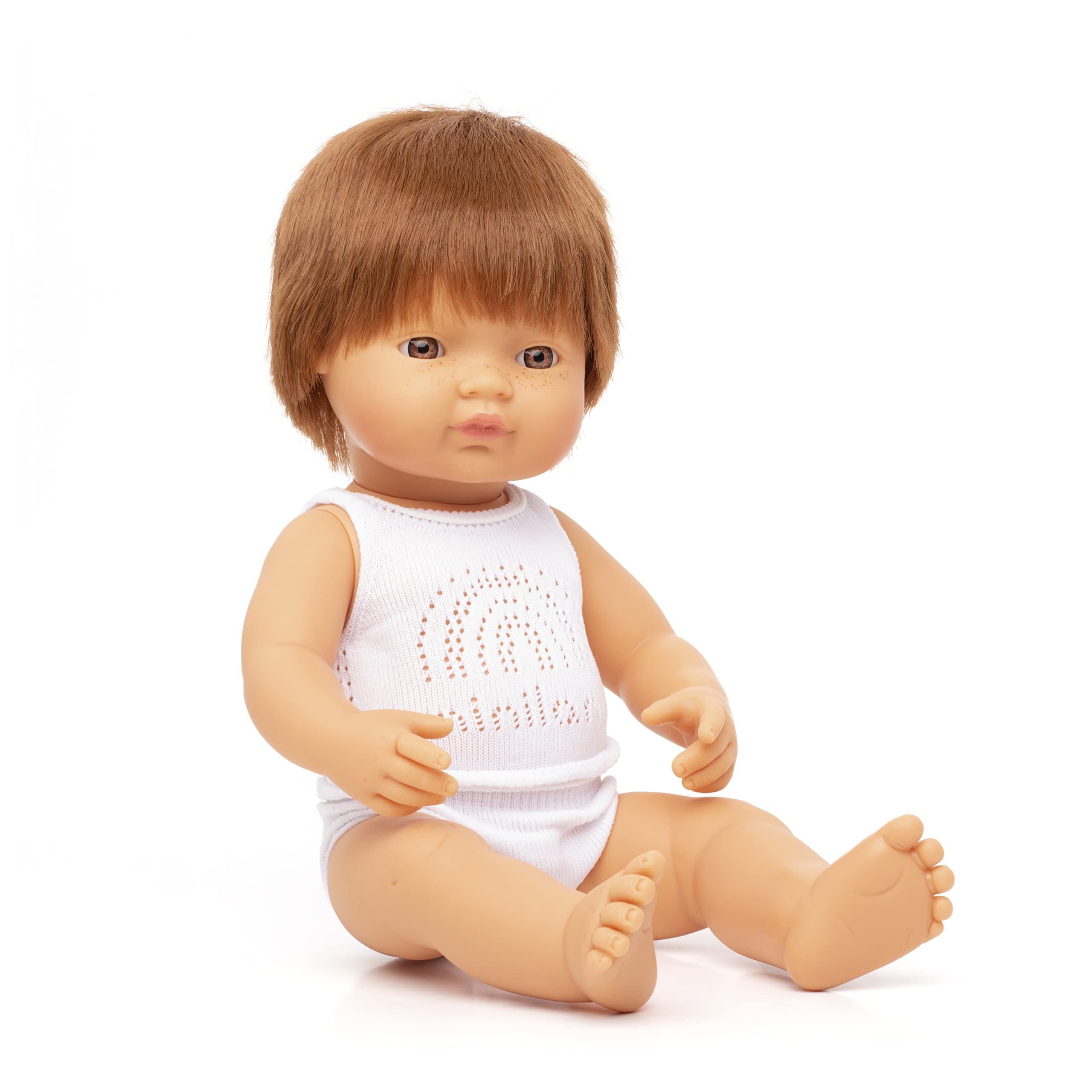 Miniland Babypuppe rothaariger Junge 38cm 31149