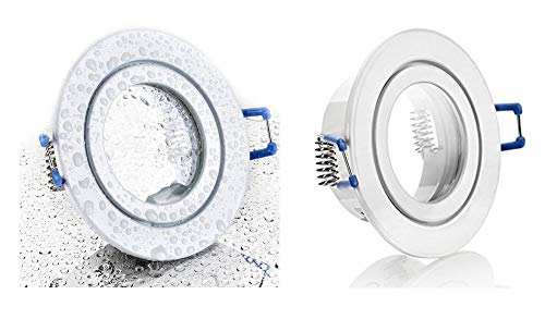 feinlux LED Einbaustrahler Bad IP44 rund weiß GU10