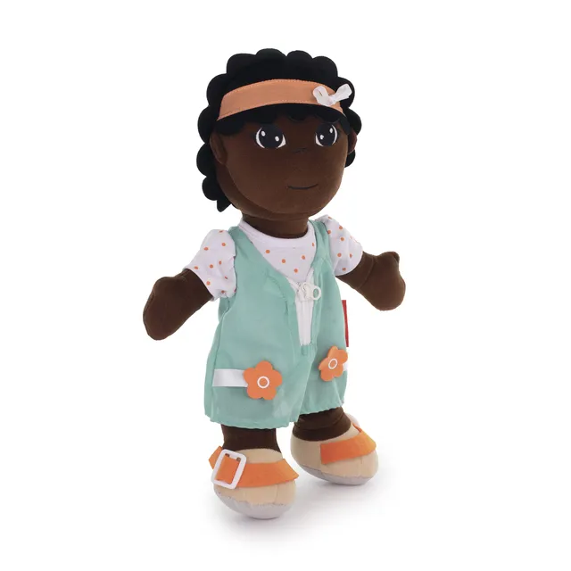 Miniland Diversity Stoffpuppe Afrikanisches Mädchen 40cm Anzieh