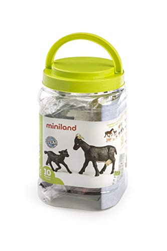 Miniland Animals figures Farmtiere 10 Figuren BPA-frei Dose