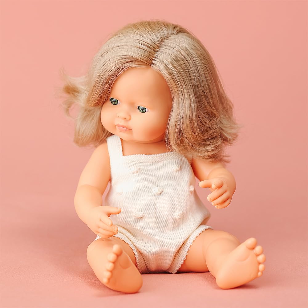 Miniland Colourful Edition Babypuppe 38 cm blond Vanilleduft