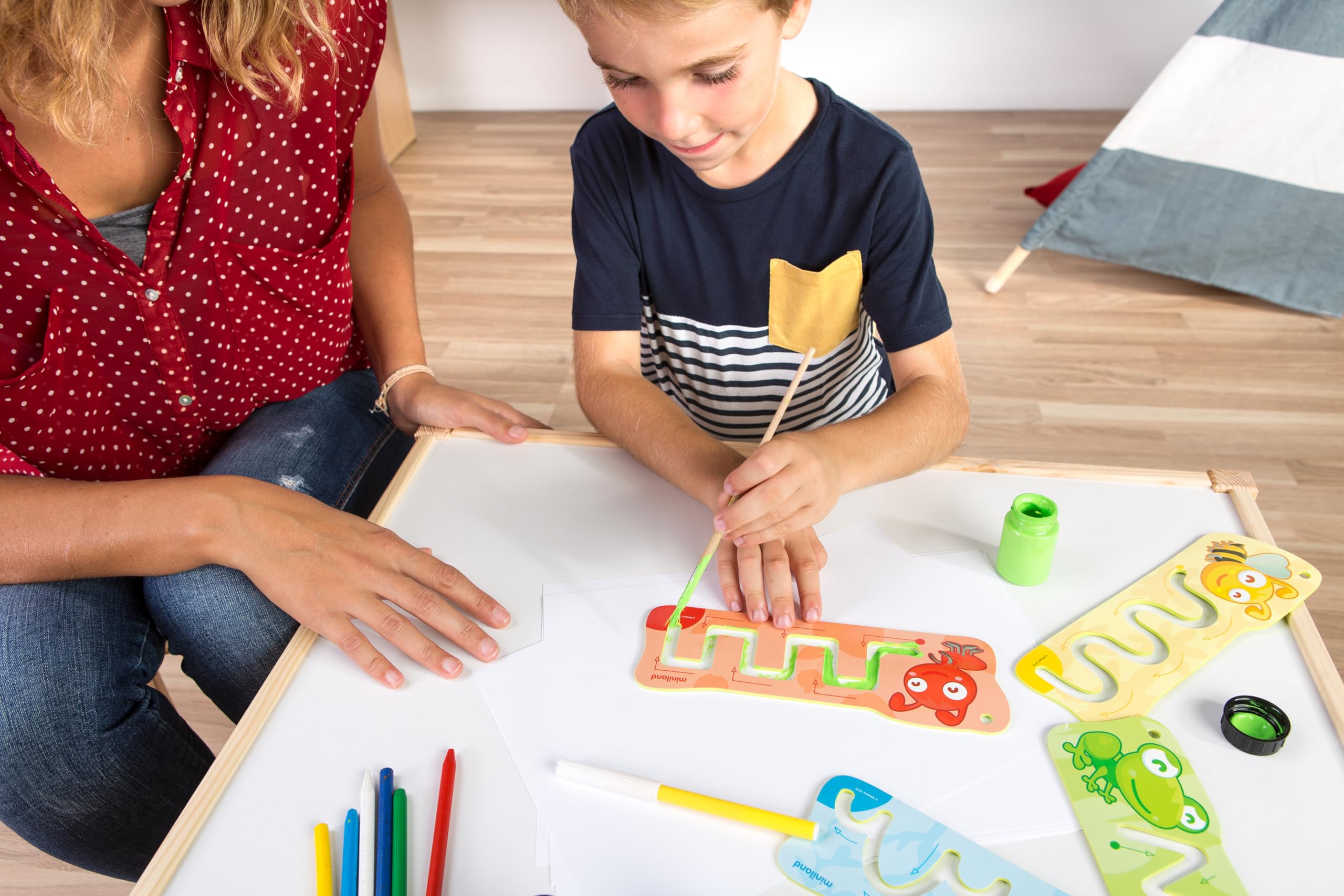 Miniland Vor-Writing Basics Schablonen 4er Set ab 2 Jahren