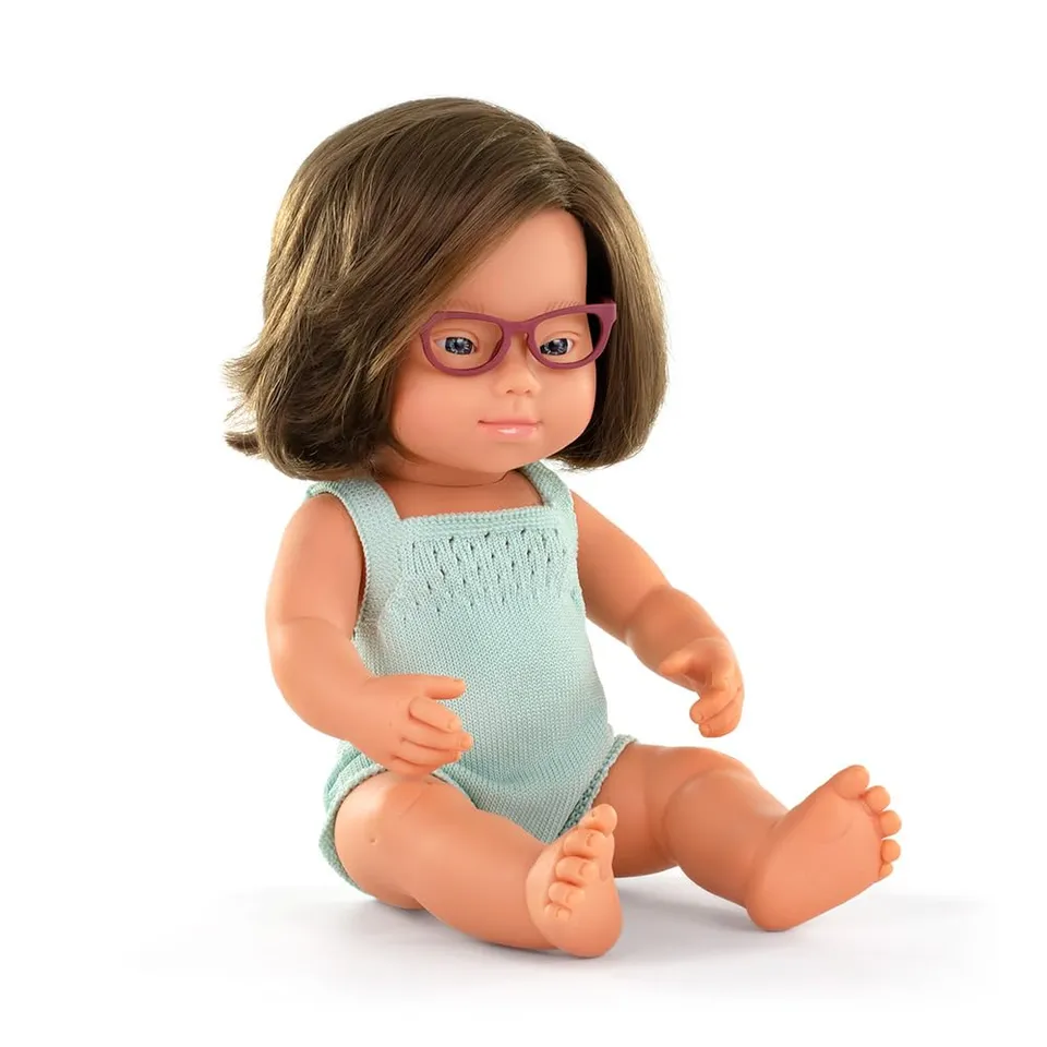 Miniland Dolls Babypuppe Down-Syndrom 38cm kaukasisch