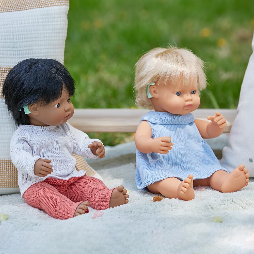 Miniland Dolls 31115 Babypuppe 38cm mit Hörgerät