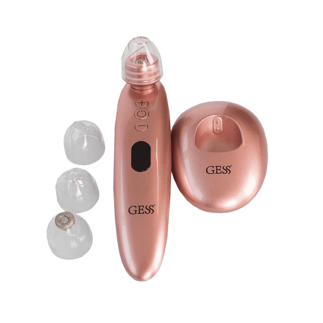 GESS Sleek Mitesserentferner Porensauger Kamera 4 Aufsätze USB