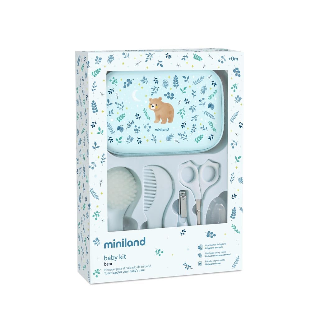 Miniland Baby Kit Dreamland Pflegeset Bear 6-teilig Tasche