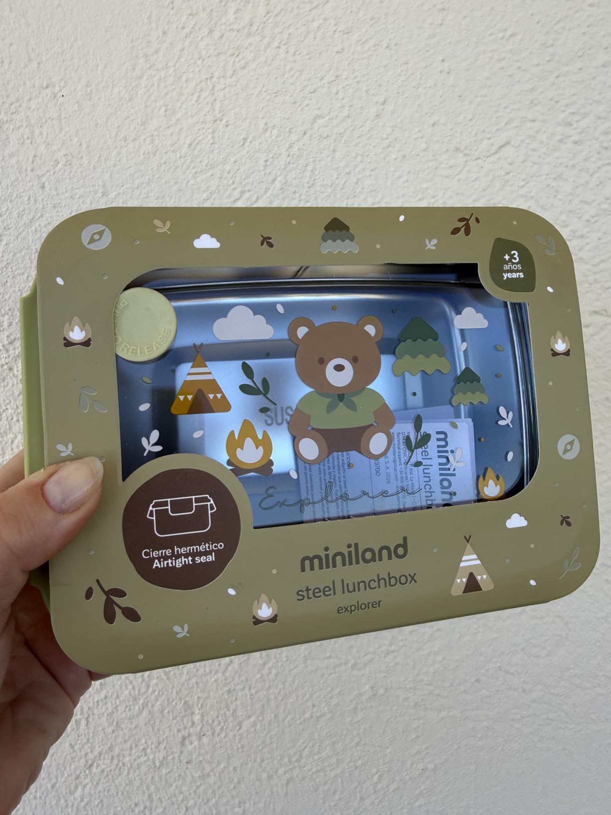 Miniland Nutrition Steel Lunchbox Explorer 800 ml Edelstahl