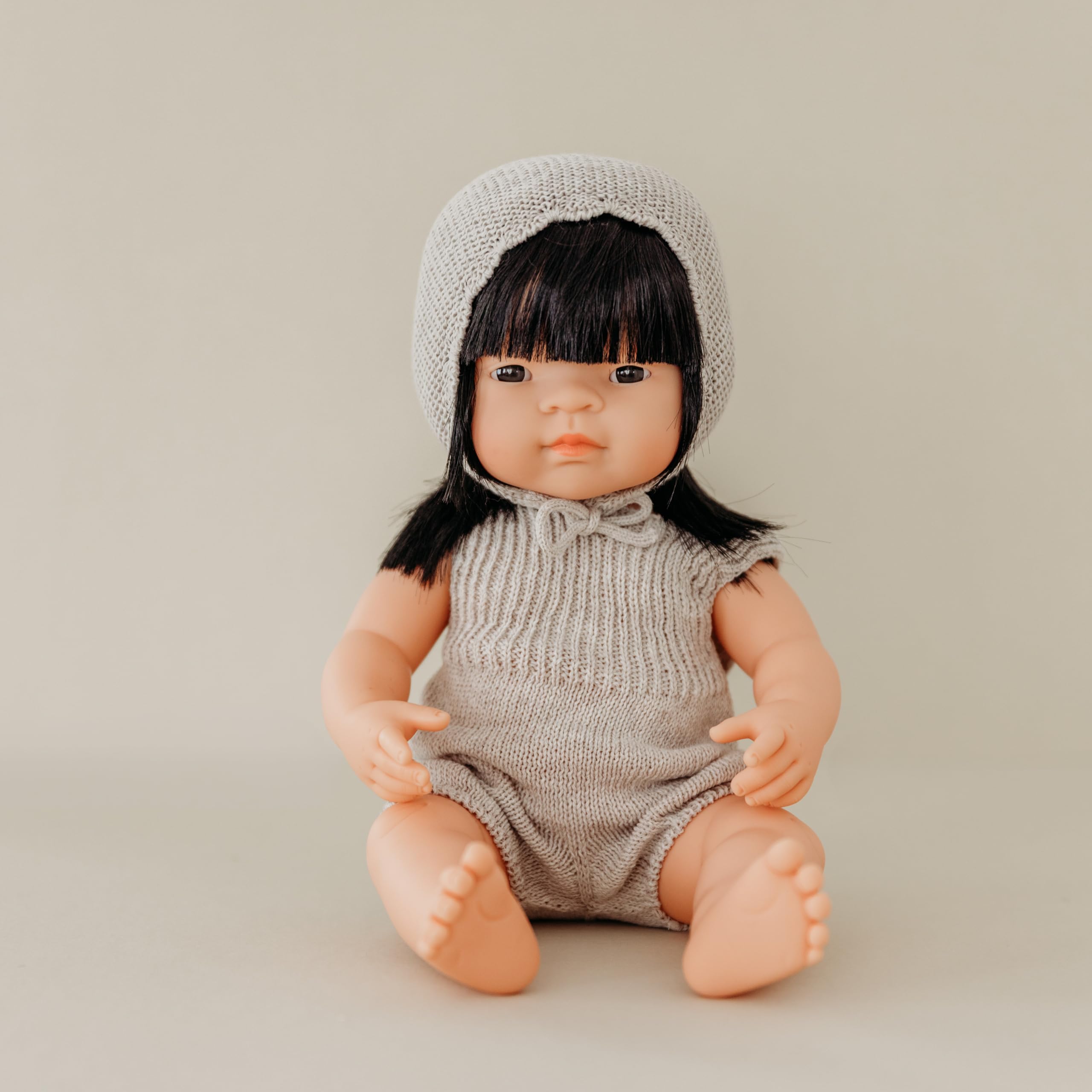 Miniland Babypuppe Asiatisches Mädchen 38 cm Vinyl