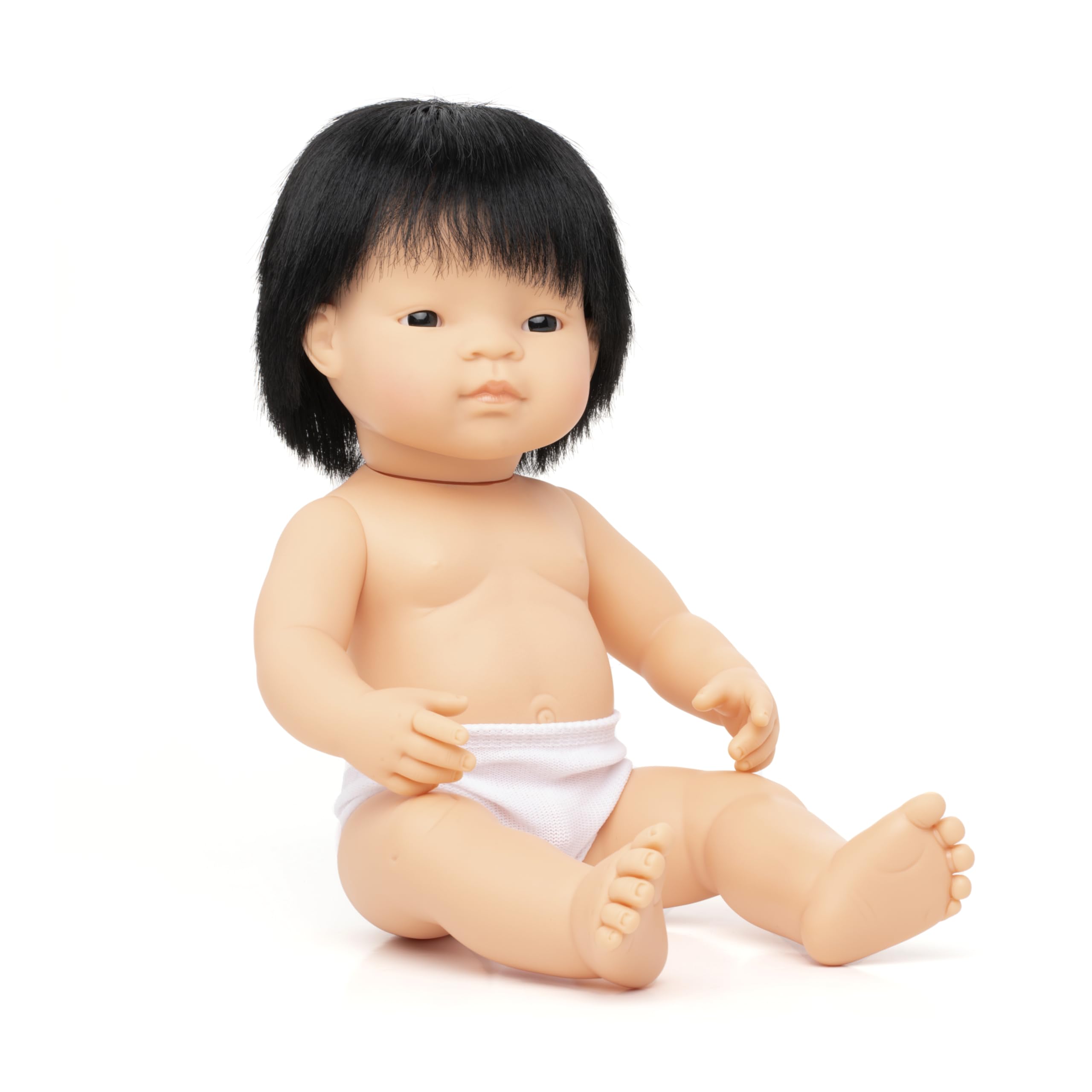 Miniland Babypuppe asiatischer Junge 38 cm 31055 Vinyl
