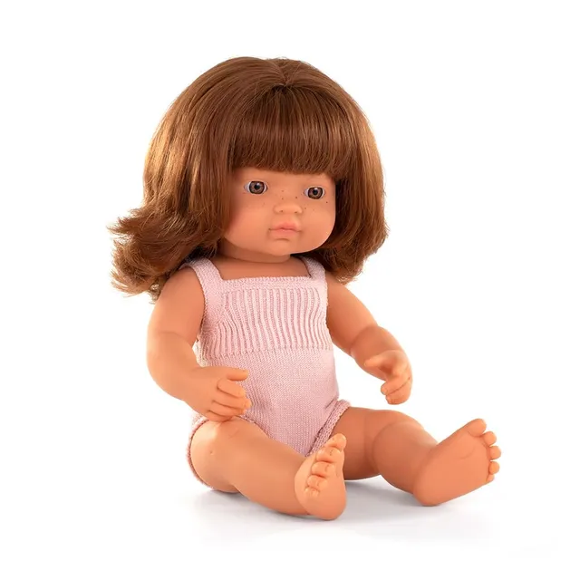 Miniland Colourful Babypuppe Rothaarig 38cm Strampler