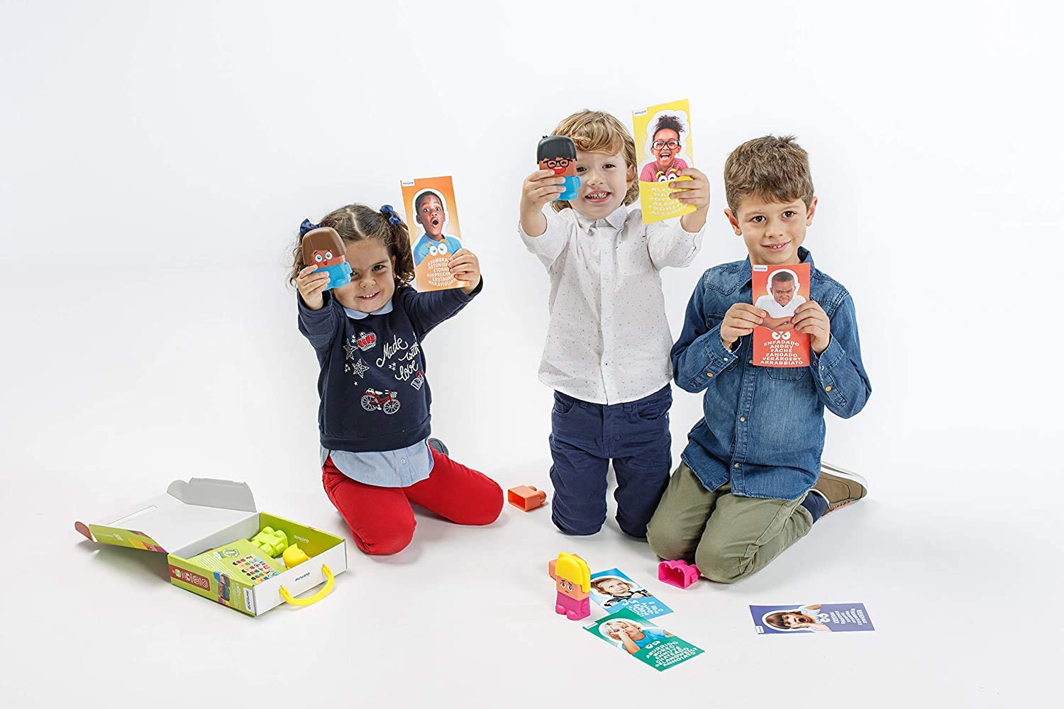 Miniland Emotiblocks Erste Emotionen Spielfiguren 6er-Set
