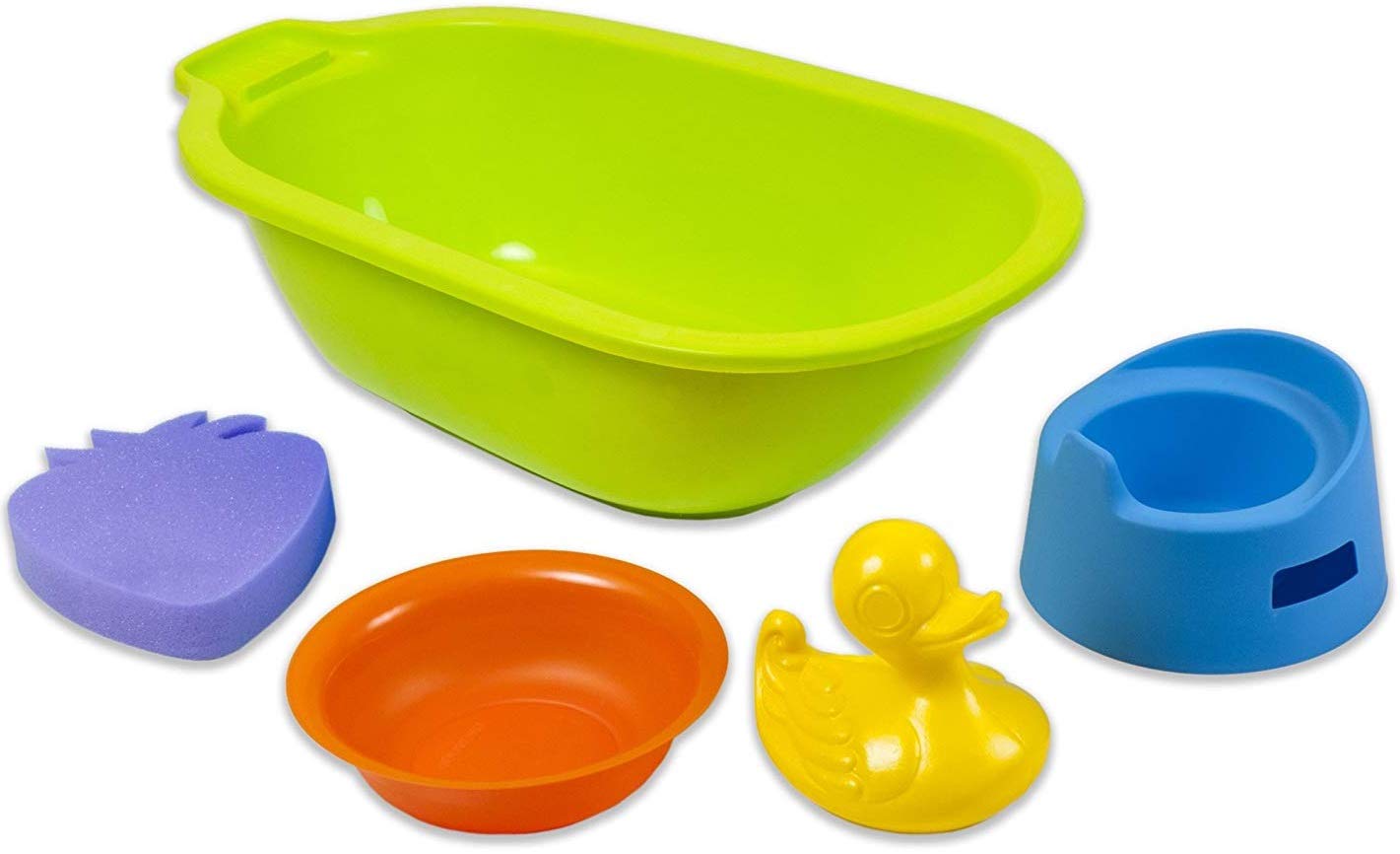 Miniland 31200 Puppenbadewanne mit Zubehör 5-teilig
