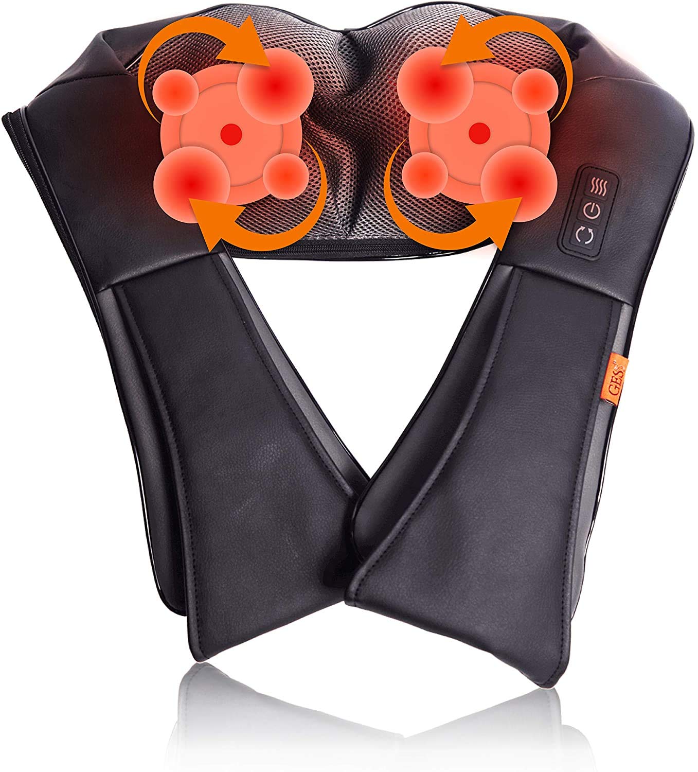 GESS Kragen Shiatsu-Massagegerät mit Wärme 3D-Rotation