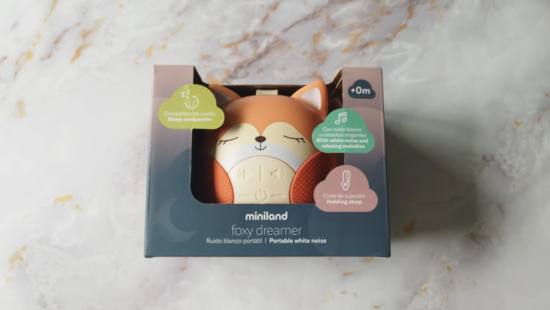 Miniland Foxy Dreamer Weißes Rauschen Einschlafhilfe Baby