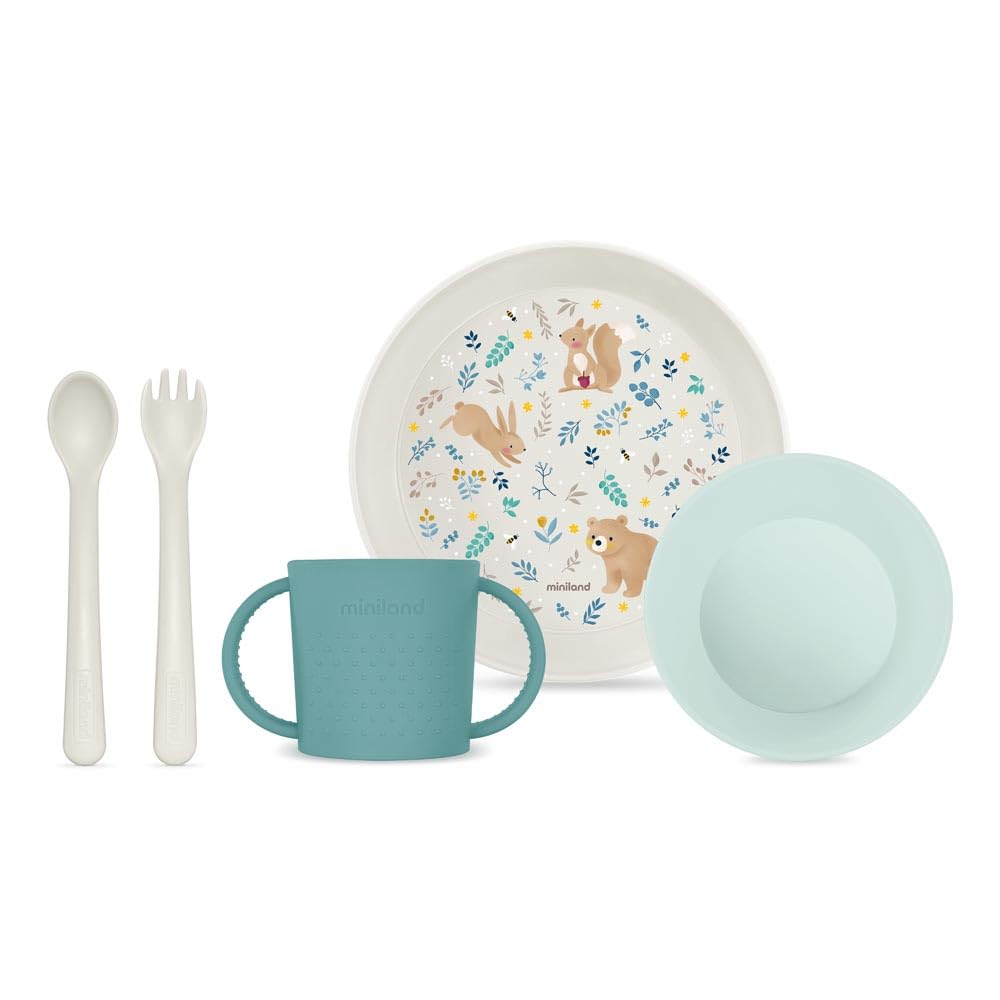 Miniland Meal Set Dreamland Baby Geschirrset BPA-frei Teller Becher