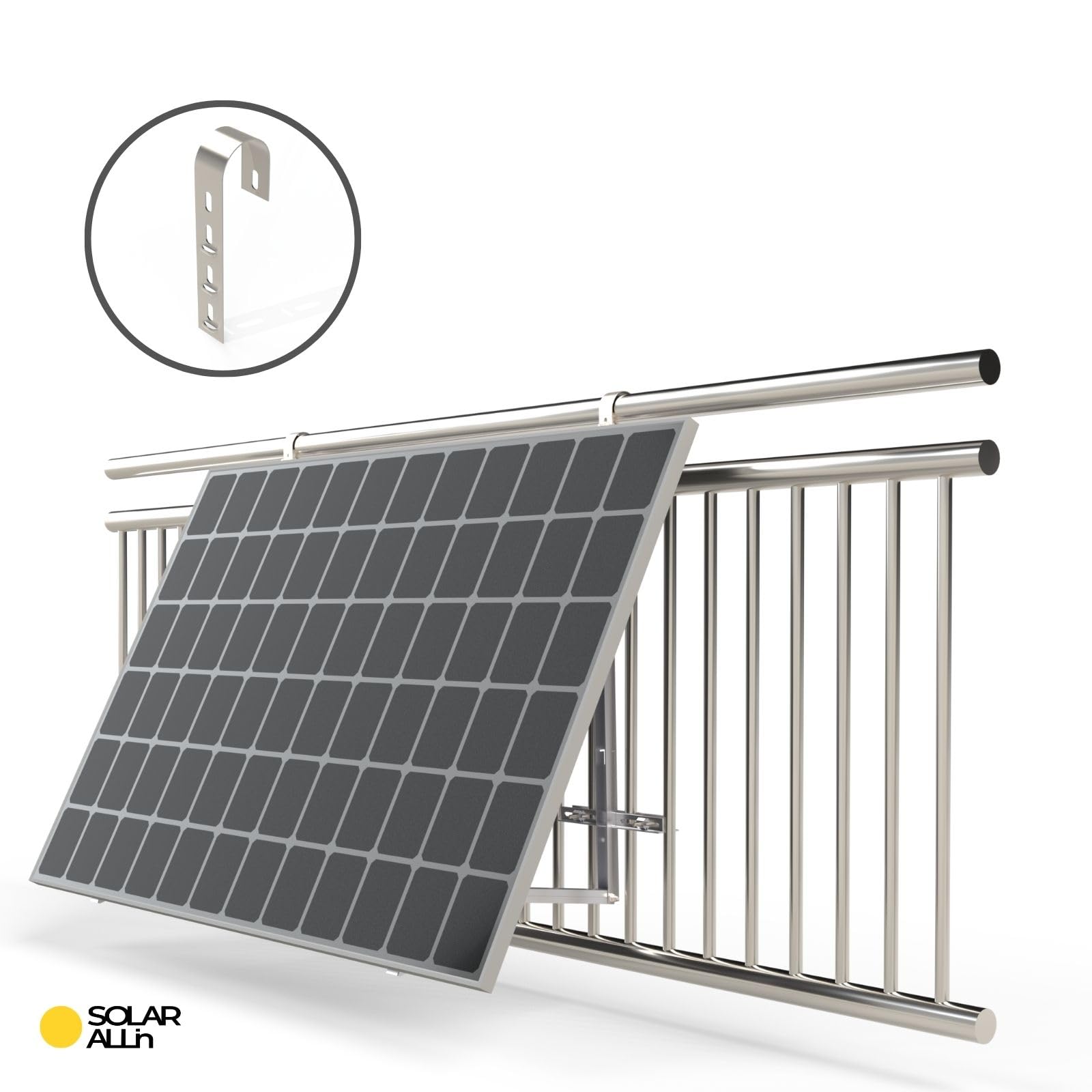 smartEC SOLAR ALLin Montageset Solar Balkonkraftwerk