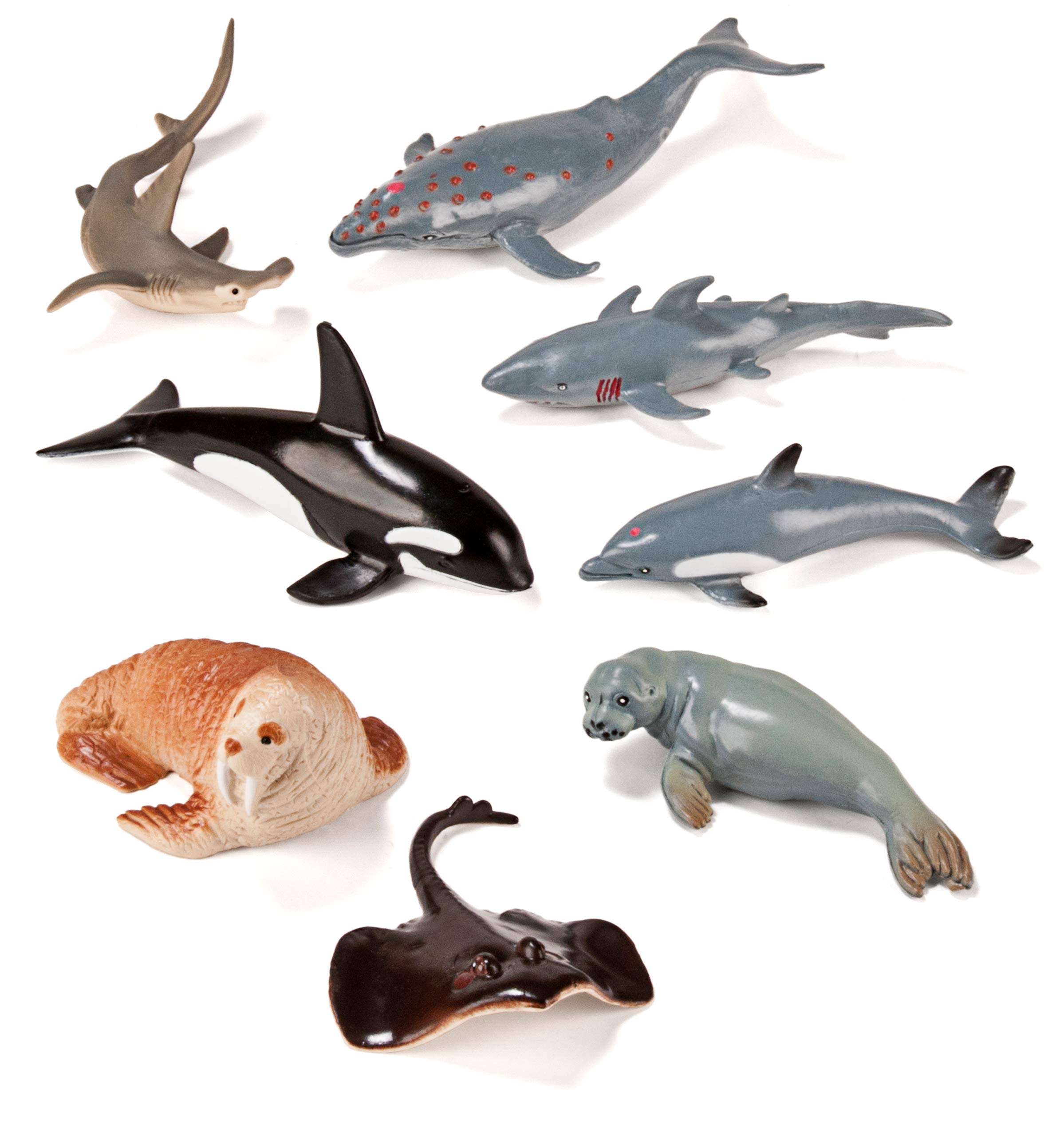 Miniland Animals figures Meerestiere 8 Figuren BPA-frei Dose