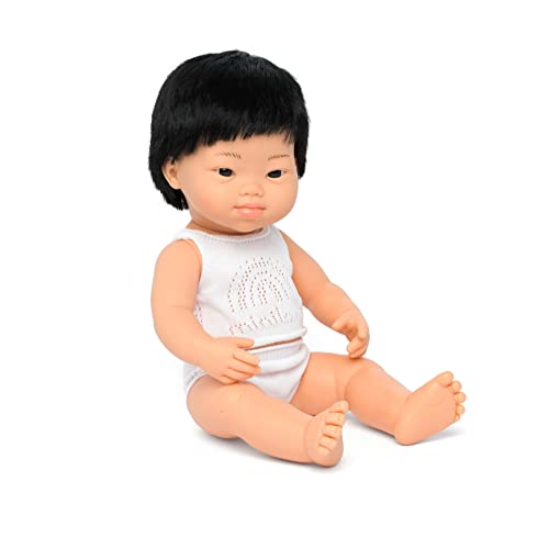 Miniland Dolls Babypuppe Junge 38 cm asiatisch Down Syndrom
