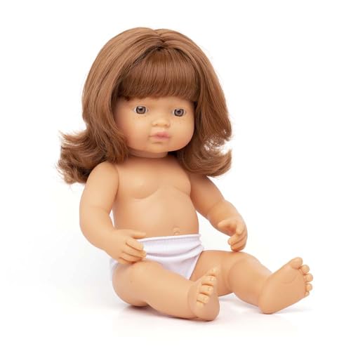 Miniland Dolls Babypuppe 38cm rothaariges Mädchen Vanilleduft