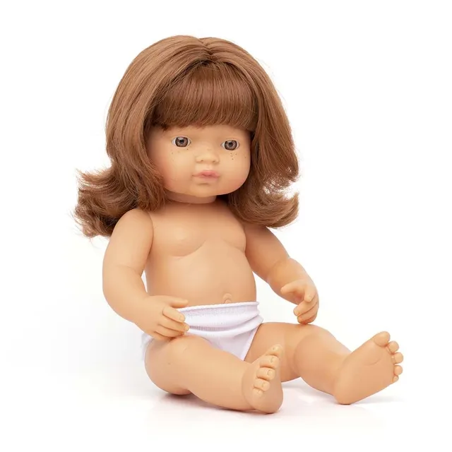 Miniland Dolls Babypuppe 38cm rothaariges Mädchen Vanilleduft