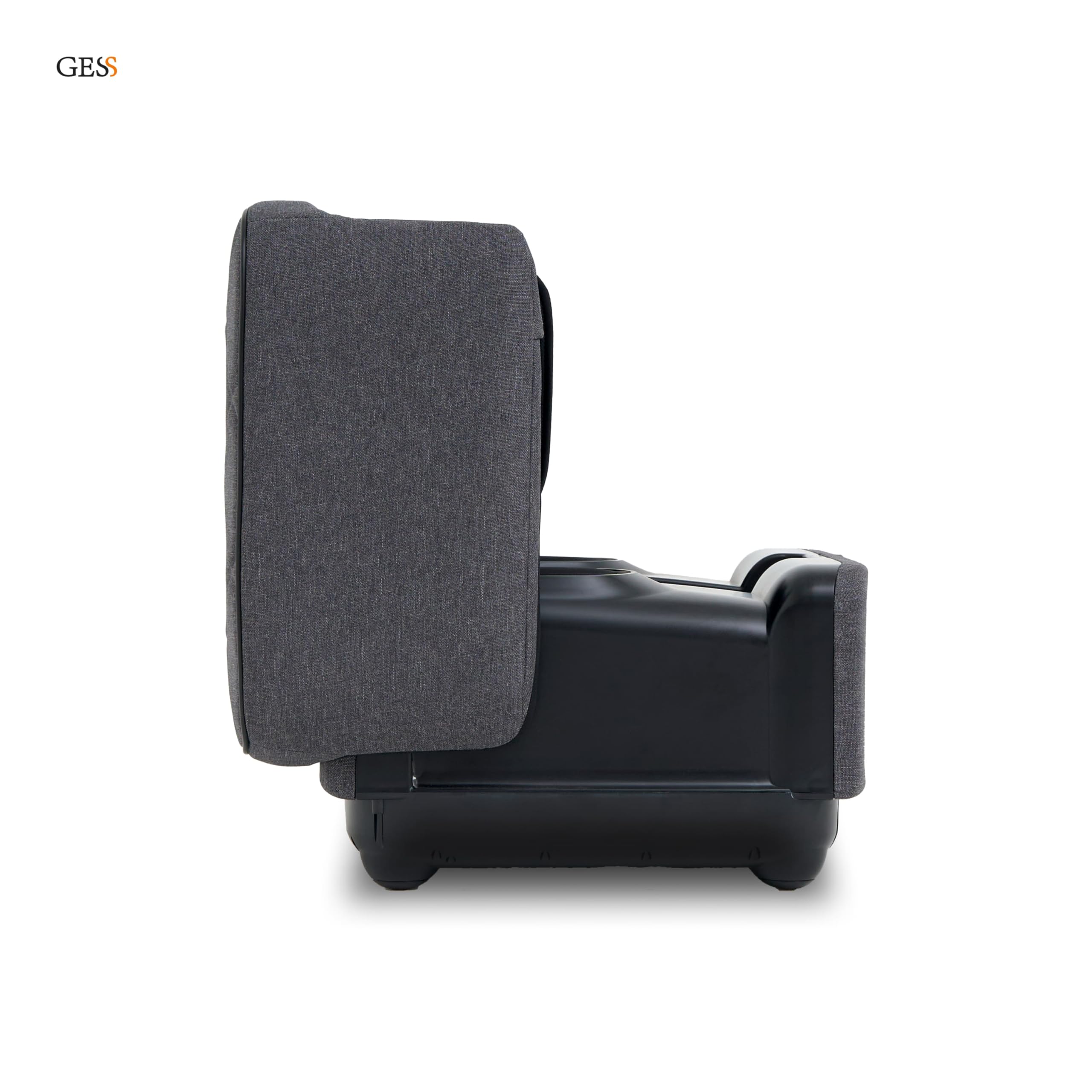 GESS PUF 3-in-1 Fußmassagegerät Shiatsu Wärme Grau