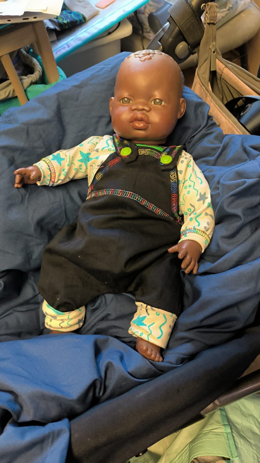 Miniland Babypuppe 40cm afrikanisch weicher Stoffkörper Vanilleduft