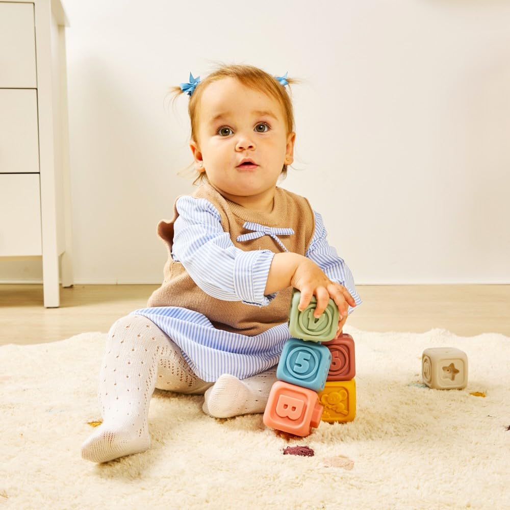 Miniland Soft Activity Cubes Silikonwürfel ab 6 Monaten
