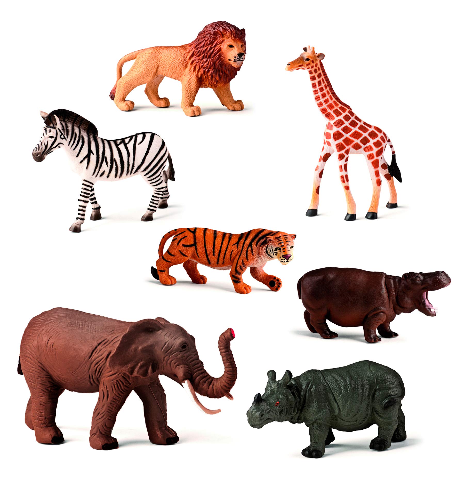 Miniland Animals figures 25123 Tierfiguren Urwald 7er Dose