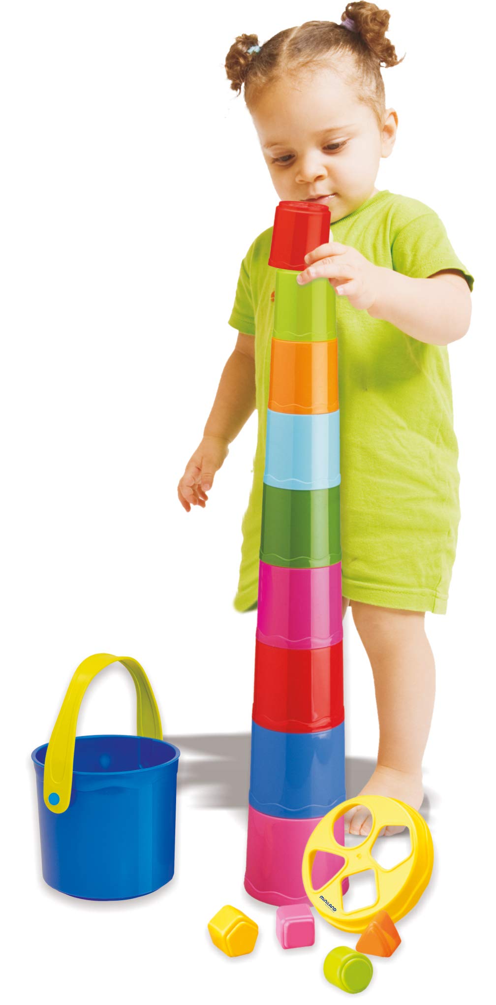 Miniland Giantte Stapelbecher Formensortierer Baby 1 Jahr