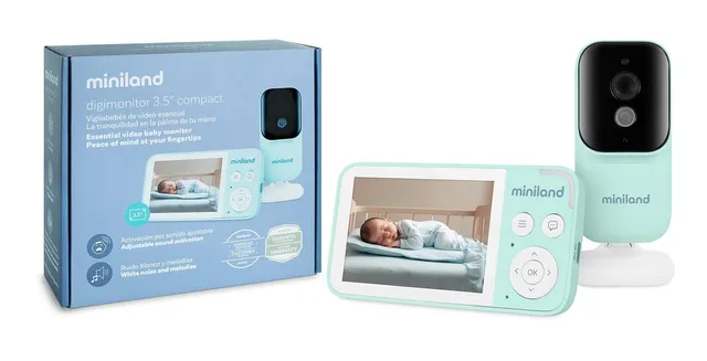 Miniland Digimonitor Compact 3,5 Zoll Babyphone Zoom