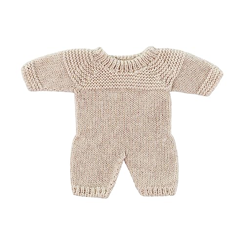Miniland Dolls Strickpyjama beige für 21 cm Puppen Recycling