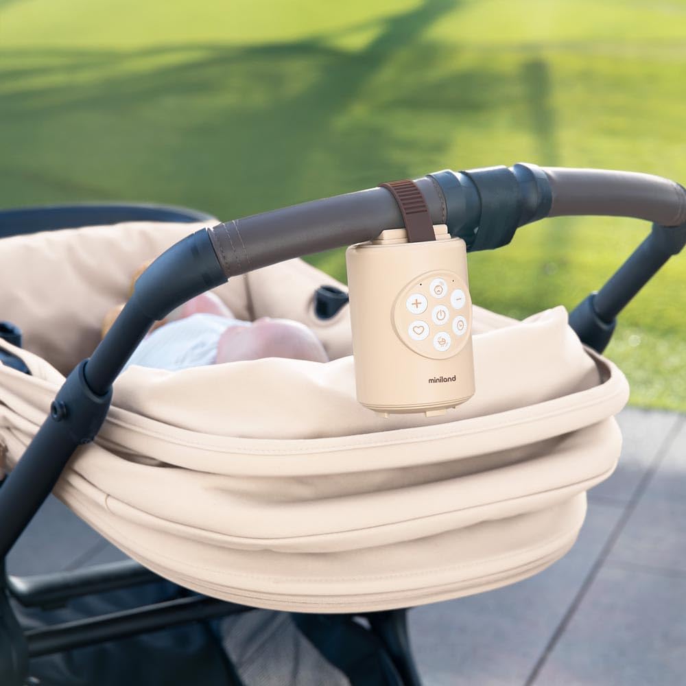 Miniland Nana Rock Kinderwagen-Schaukler automatisch mit Weinen-Aktivierung